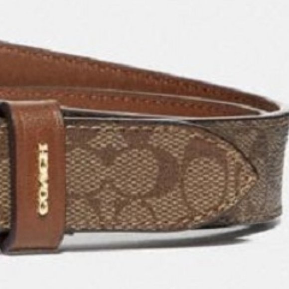 $98 *NEW* (L) COACH Classic Khaki Belt - Picture 5 of 8
